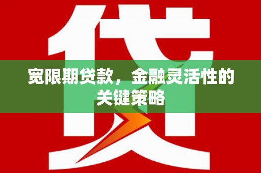 员山宽限期贷款，金融灵活性的关键策略