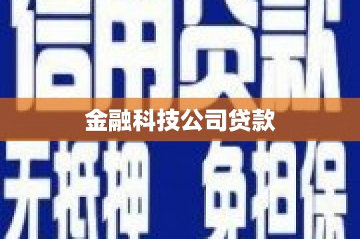 员山金融科技公司贷款