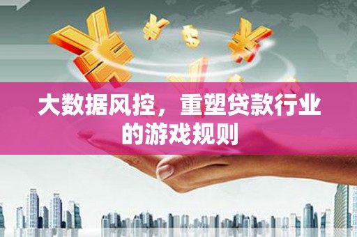 员山大数据风控，重塑贷款行业的游戏规则