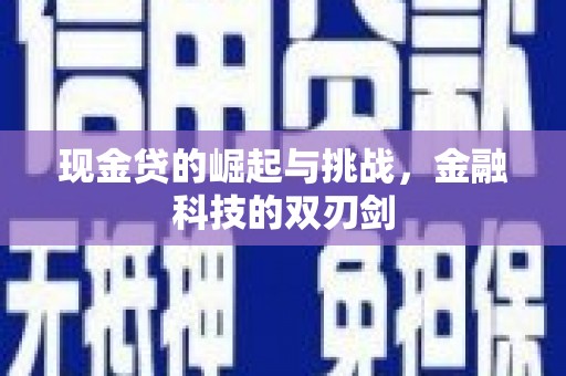 员山现金贷的崛起与挑战，金融科技的双刃剑