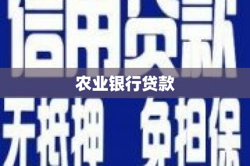 员山农业银行贷款