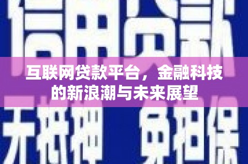 员山互联网贷款平台，金融科技的新浪潮与未来展望