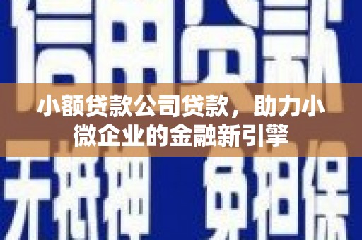 员山小额贷款公司贷款，助力小微企业的金融新引擎