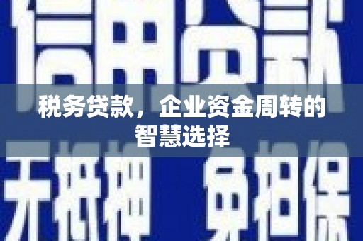 员山税务贷款，企业资金周转的智慧选择