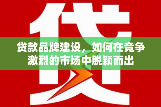 员山贷款品牌建设，如何在竞争激烈的市场中脱颖而出