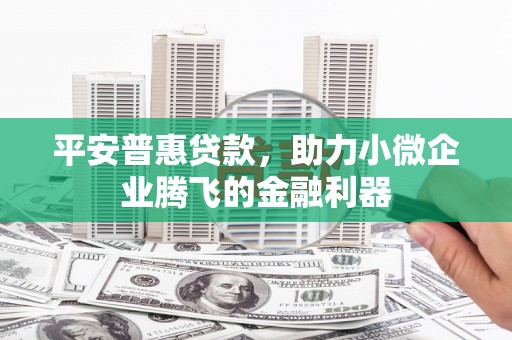 员山平安普惠贷款，助力小微企业腾飞的金融利器