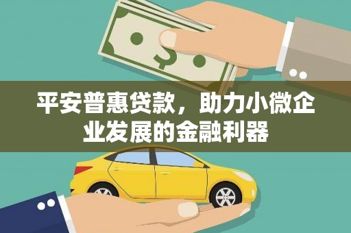 员山平安普惠贷款，助力小微企业发展的金融利器