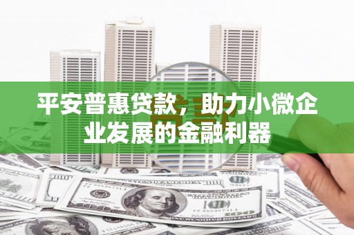 员山平安普惠贷款，助力小微企业发展的金融利器