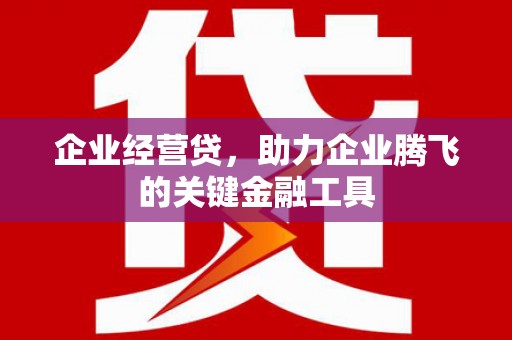 员山企业经营贷，助力企业腾飞的关键金融工具
