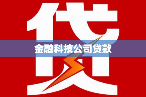 员山金融科技公司贷款