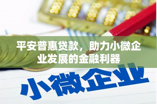 员山平安普惠贷款，助力小微企业发展的金融利器