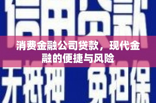 员山消费金融公司贷款，现代金融的便捷与风险