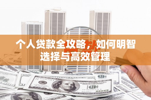 员山个人贷款全攻略，如何明智选择与高效管理